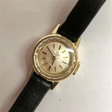 omega 1955 women watches|14k omega vintage ladies watch.